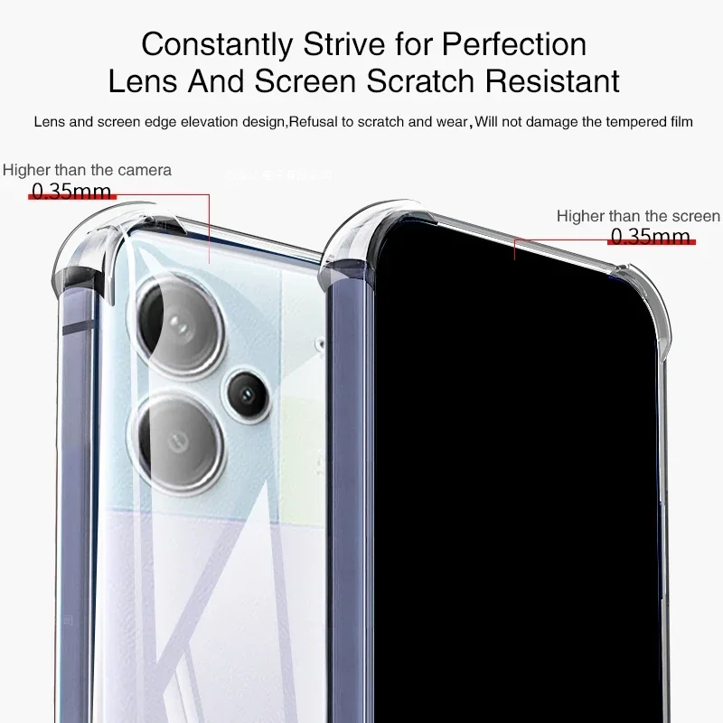 Premium Transparent Shockproof Silicone Protective Case - Luxury Edition
