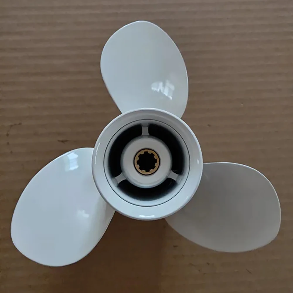 

Подвесной Пропеллер для Yamaha 9, 9 л.с., 15 л.с., 20 л.с., 9 1/4*11 лодочный мотор, алюминиевый сплав, винтовой Судовой двигатель, 3 лопасти, 8 лопастей