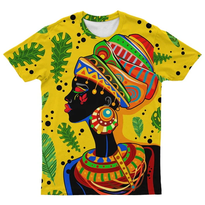 Africa Ethnic T-Shirts African Dashiki 3D Printed Men Women Fashion Streetwear Oversized Short Sleeve T Shirt Tees Tops Clothing african style t shirt