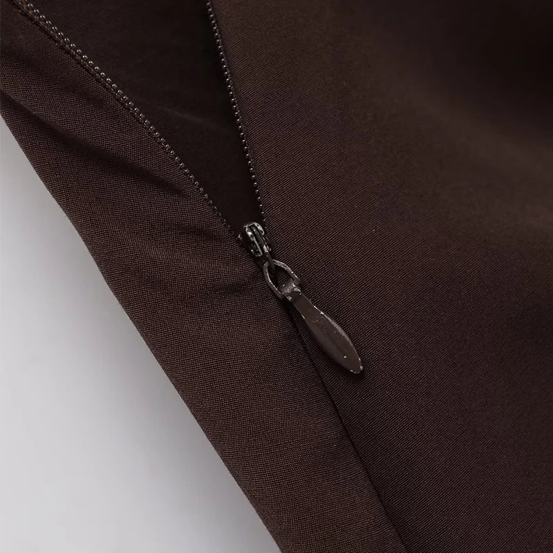 Ruffles Pleated Long Skirts For Women Fashion 2025 New Elegant Midi Skirt High Street Casual Chic Party Skirts Mujer