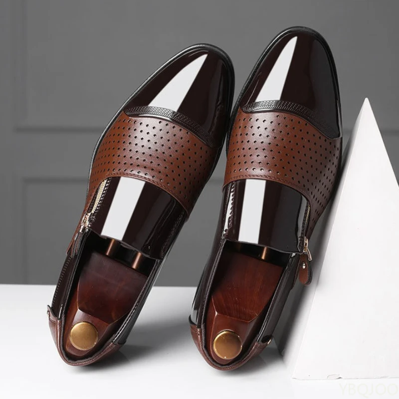 2026 أحذية رسمية عصرية للرجال للمكتب مقاس كبير أحذية زفاف رجالية مريحة ومتعددة الوظائف منخفضة القطع يوميًا