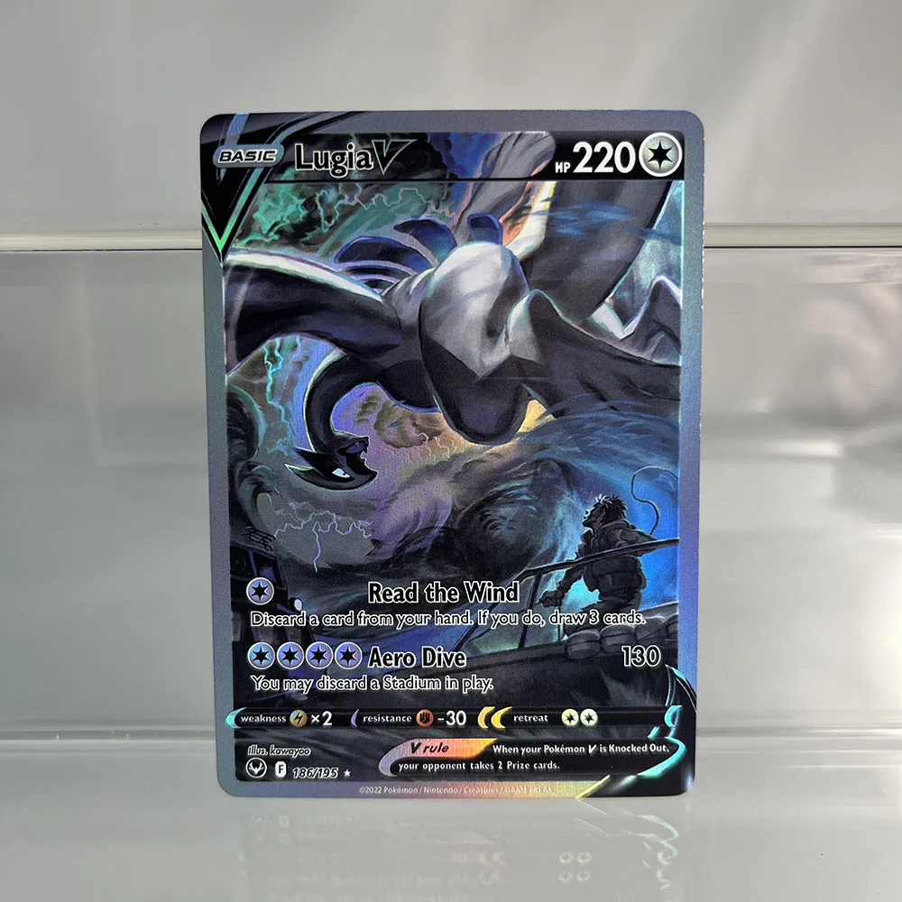 thumbnail image 1 of Pokémon Holographic Single Cards Blastoise Lugia Charizard Ho-oh Machamp Foil Game Collection Cards PTCG Proxy Cards Kids Toys, 1 of 5