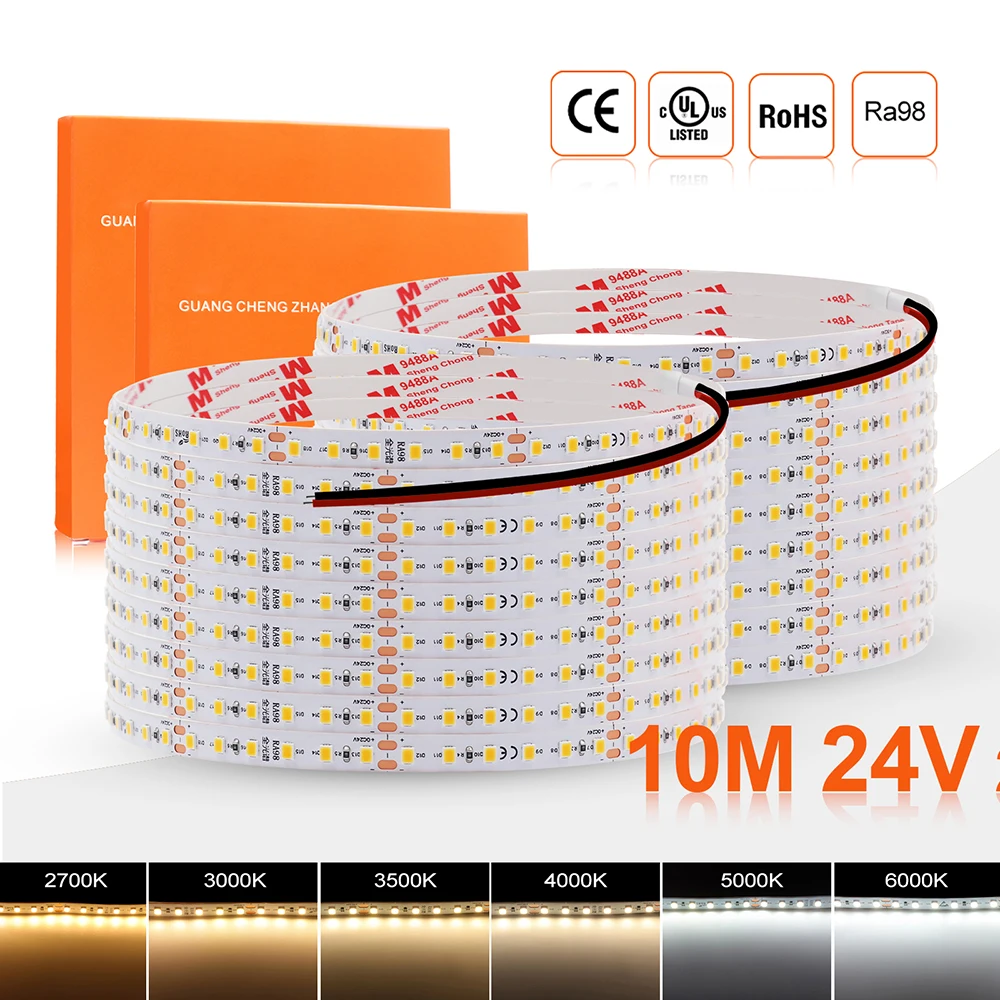 Kit Tira LED RGB 5m 24W 12V Con Fuente De Alimentación Y Mando