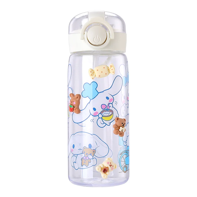 Sanrio Kuromi Melody Water Bottle Y2K 400Ml Cinnamoroll Water Bottle Girls Accessories Room Decor Y2K Kawaii Kuromi Diy Cup New