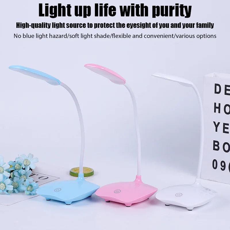 Dimmable Led Table Lamp Touch Sensitive Desk Lamps Touch Rechargeable