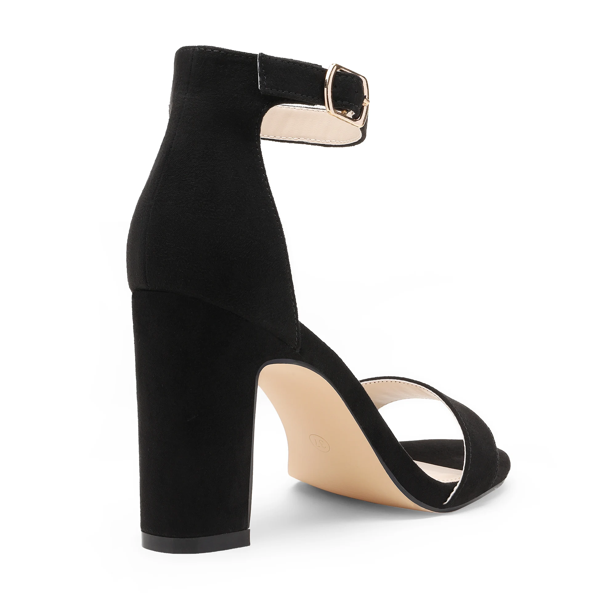 Buy Happy Women Block Heel Sandal Ankle Adjustbale Party-Wear Casual Office  Sandal Pink-36 at Amazon.in