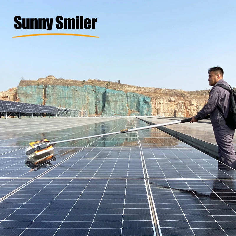 Best Solar Panel Cleaning Supplier Cleaning Brush Solar Panel Rotating Brush Supplier