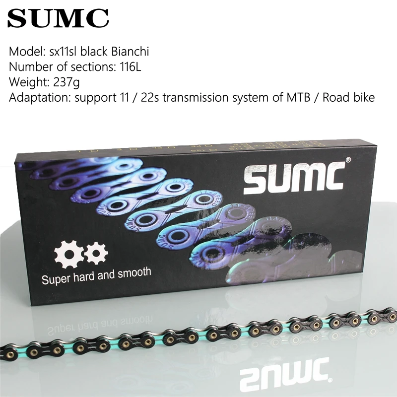 Sumc自転車チェーンX11SL X12SLスピードmtbロードバイク