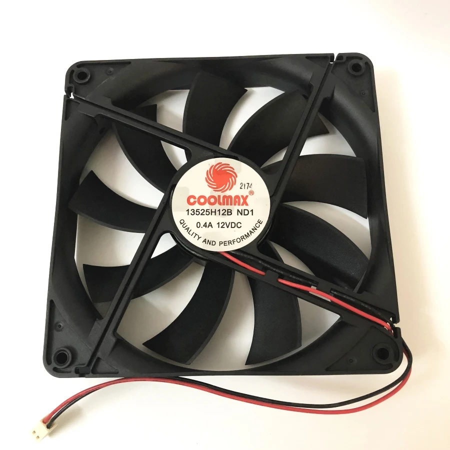 Silent 135MM Cooling Fan 13525 135*135*25MM  Chassis Fan 13525 Thin 13.5CM 12V 0.4A 2PIN