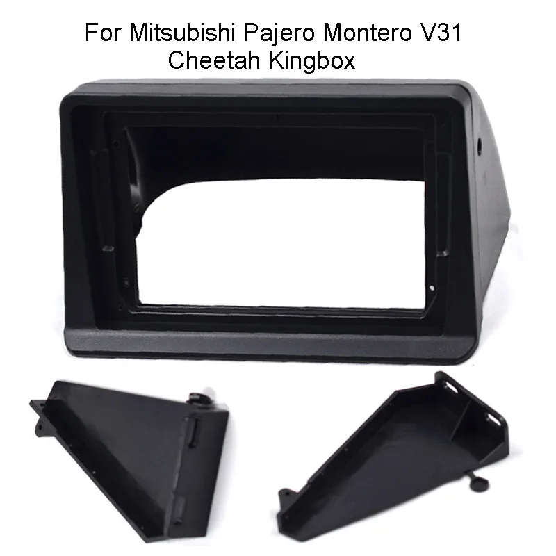 

Android Car Radio Frame Kit For Mitsubishi Pajero Montero V31 Cheetah Kingbox 2009-2013 Auto Stereo Fascia Trim Bezel Faceplate