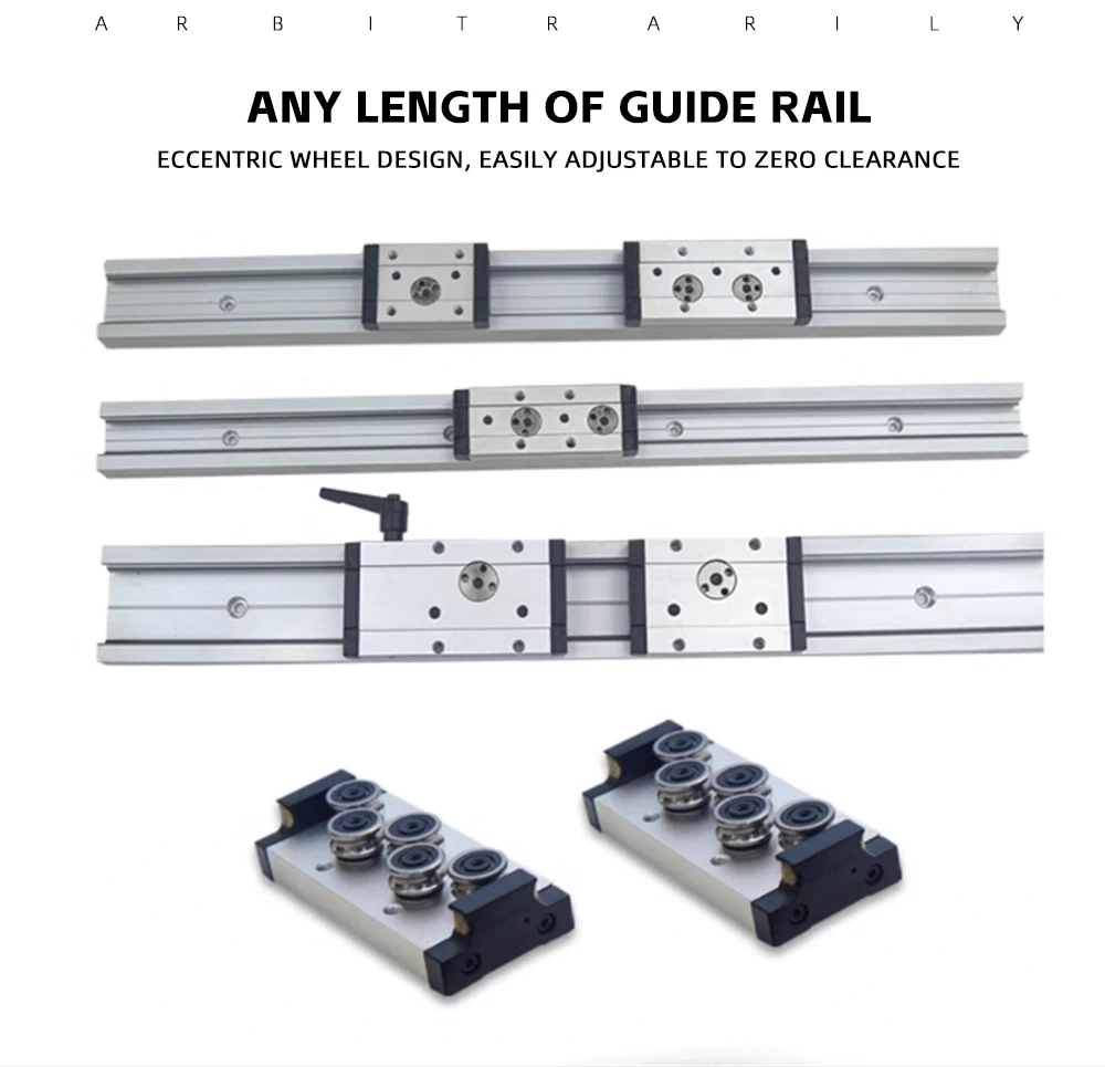 Schwarze integrierte zweiachsige Linearführung 28 mm SGR10/SGR10E Gleitschiene SGB10 Block optische Achse Fotografie Holzbearbeitungsmaschinen – Detail 5