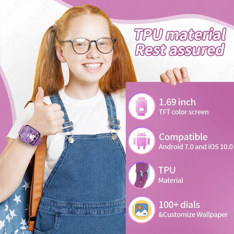 Smart Watch Sports Fitness Kids Clock 2026 Children Watches For Girls Boys Gift Electronic Bracelet Digital Wristwatch Men Women
