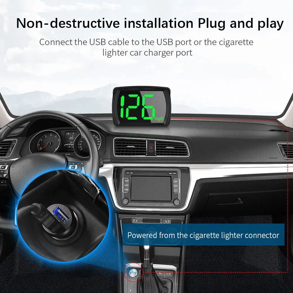  ڵ  GPS ӵ, HUD  ÷, MPH ӵ, ȭ  ABS