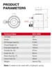 Hydraulic Hollow Plunger Jack 20ton 50mm Hollow Plunger Ram Hydraulic Hollow Cylinder RCH-2050 Hydraulic Lifting Maintenance 3