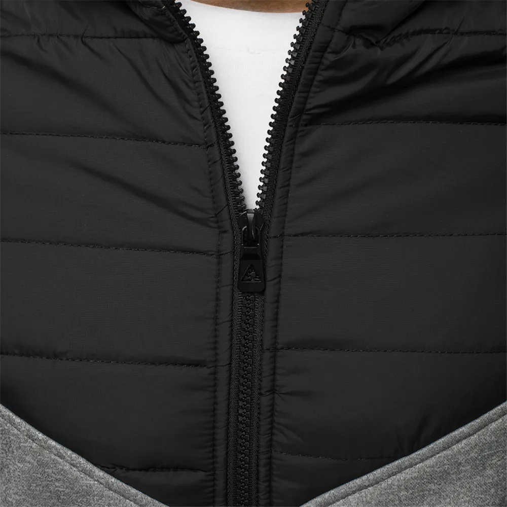 Cotton Padded Slim Fit Mens Hoodie Jacket