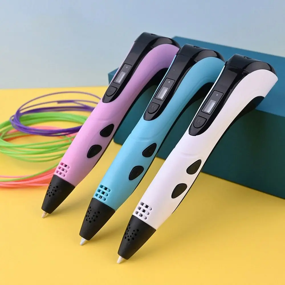With LCD Screen PLA Filament DIY Gifts Printing Pencil Drawing Supplies 3D Pens 3D Printing Pen Arts Printer 3d printing pen