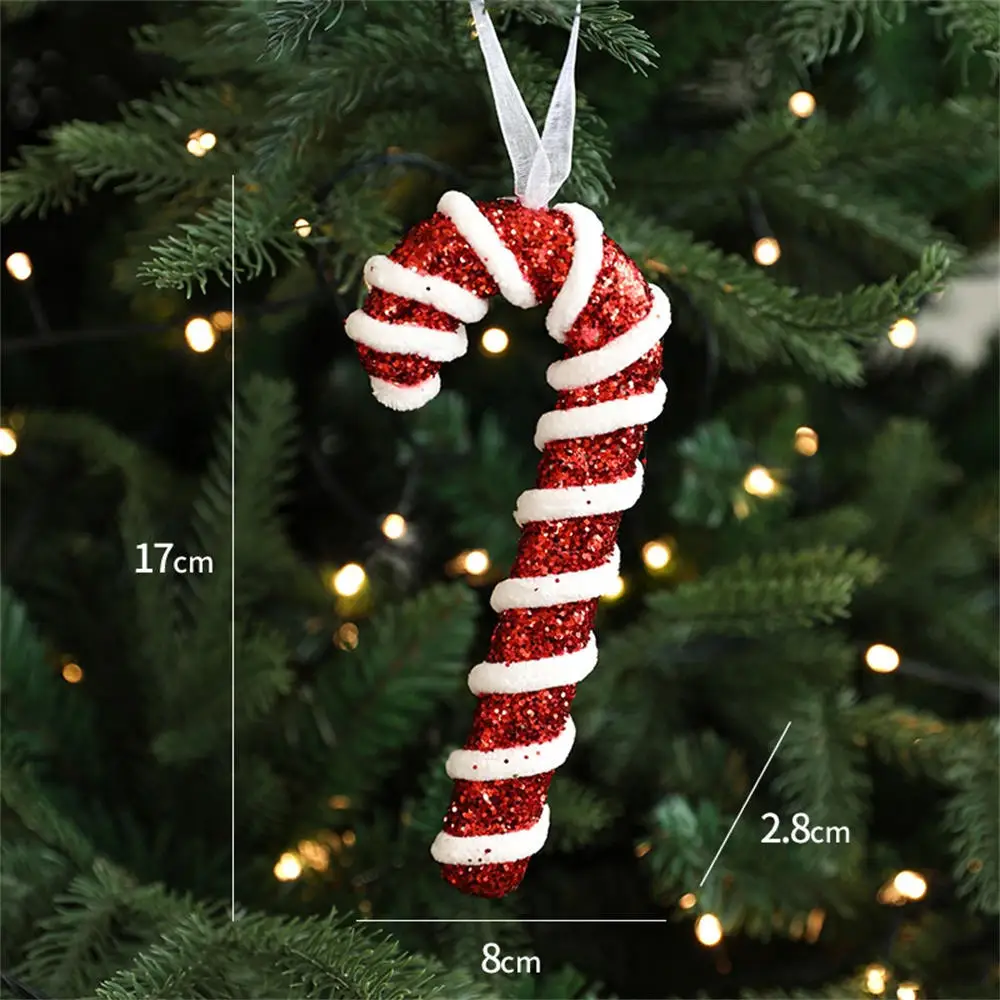 thumbnail image 1 of Adornos navideños Bastones de terciopelo Caramelos Adornos para árboles de Navidad Adornos colgantes Celebridades de Internet Accesorios para fotografía, 1 of 5