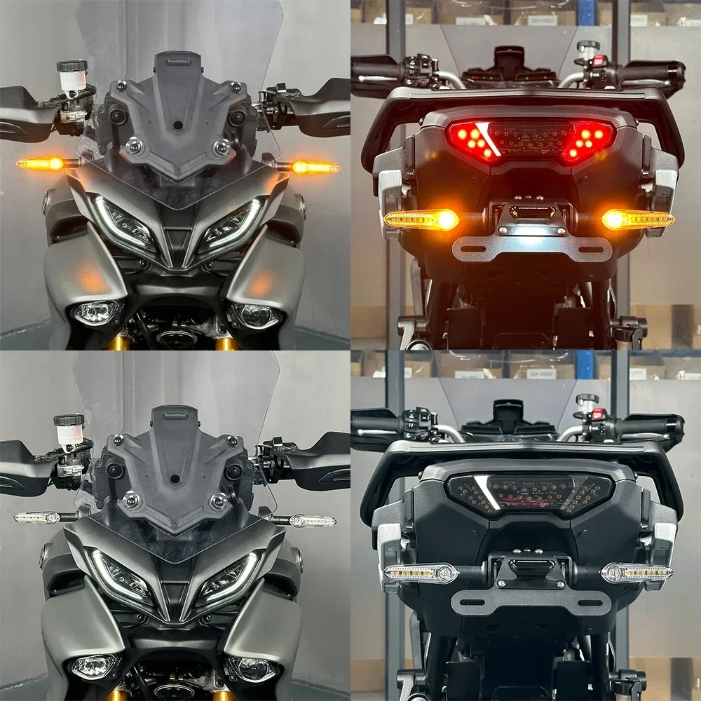 Tail Tidy License Plate Bracket 9/GT 9GT LED Integrated Taillight Turn Signal Light for Yamaha Tracer 9 /GT Tracer9 license plate holder motorcycle license plate holder motorcycle license plate motorcycle taillight