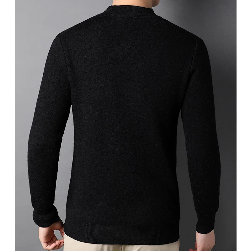 Autumn Winter Solid Color Half High Collar Bottoming Sweater Female Casual Fashion All-match Knitting Top Women Jumpers Pullover 5