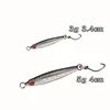 MUKUN 5PCS Mini Metal Jig Spoon Fishing Lure 3g/5g Fish Small Fish With Single Hook Sea Bass Fishing Lure 4