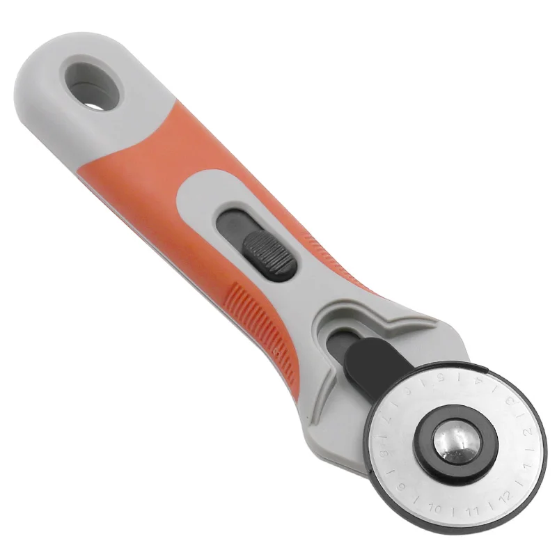 Craft Cutter Tool Safe Patchwork Roller Wheel Round Knife Cloth Cutting Leather Paper Fabric Craft Fabrics Rotary Cutter DIY Sewing 45mm