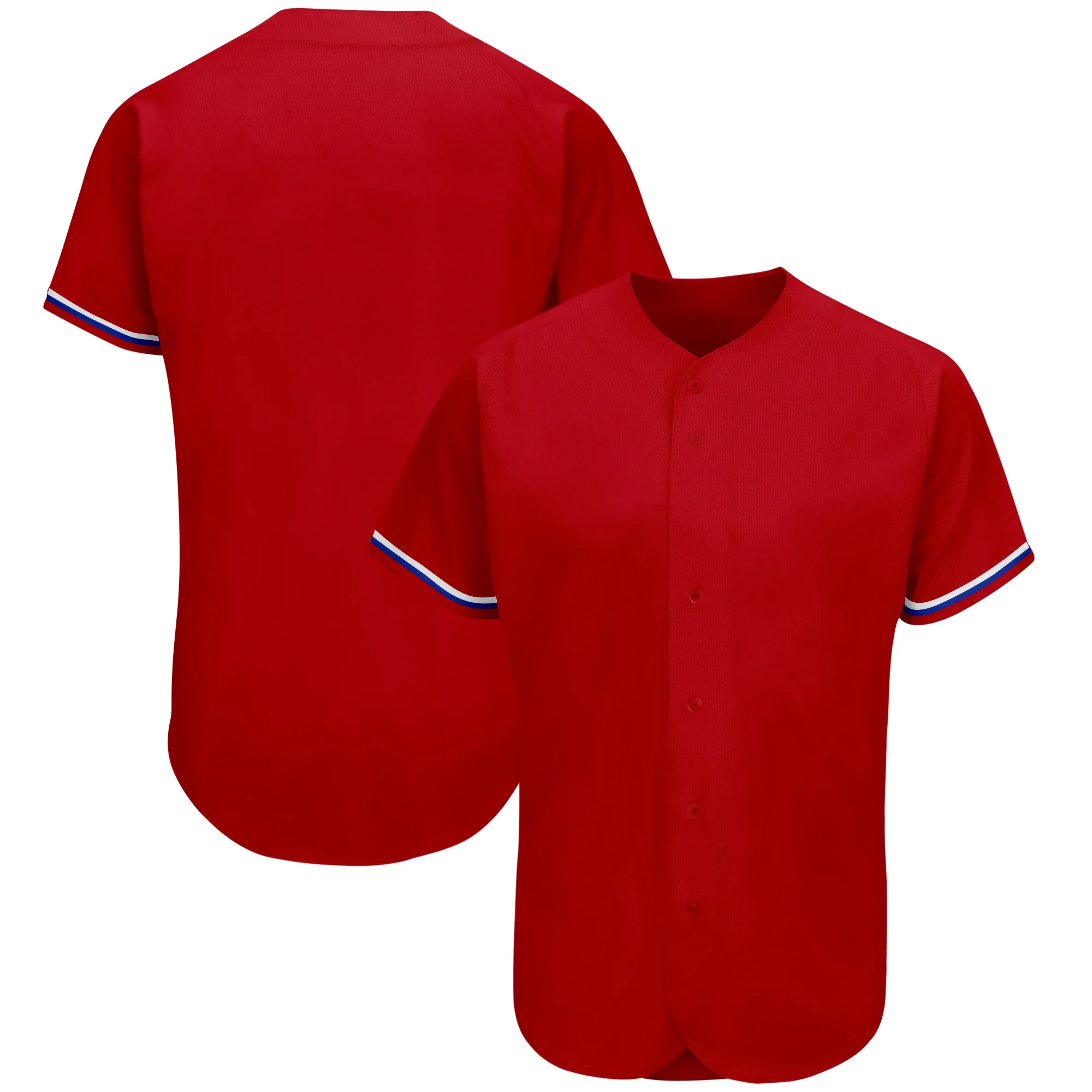 Baseball Jersey Fashion Softball Button-down V-neck For Men/Kids Outdoor Playing/Training and Daily Casual