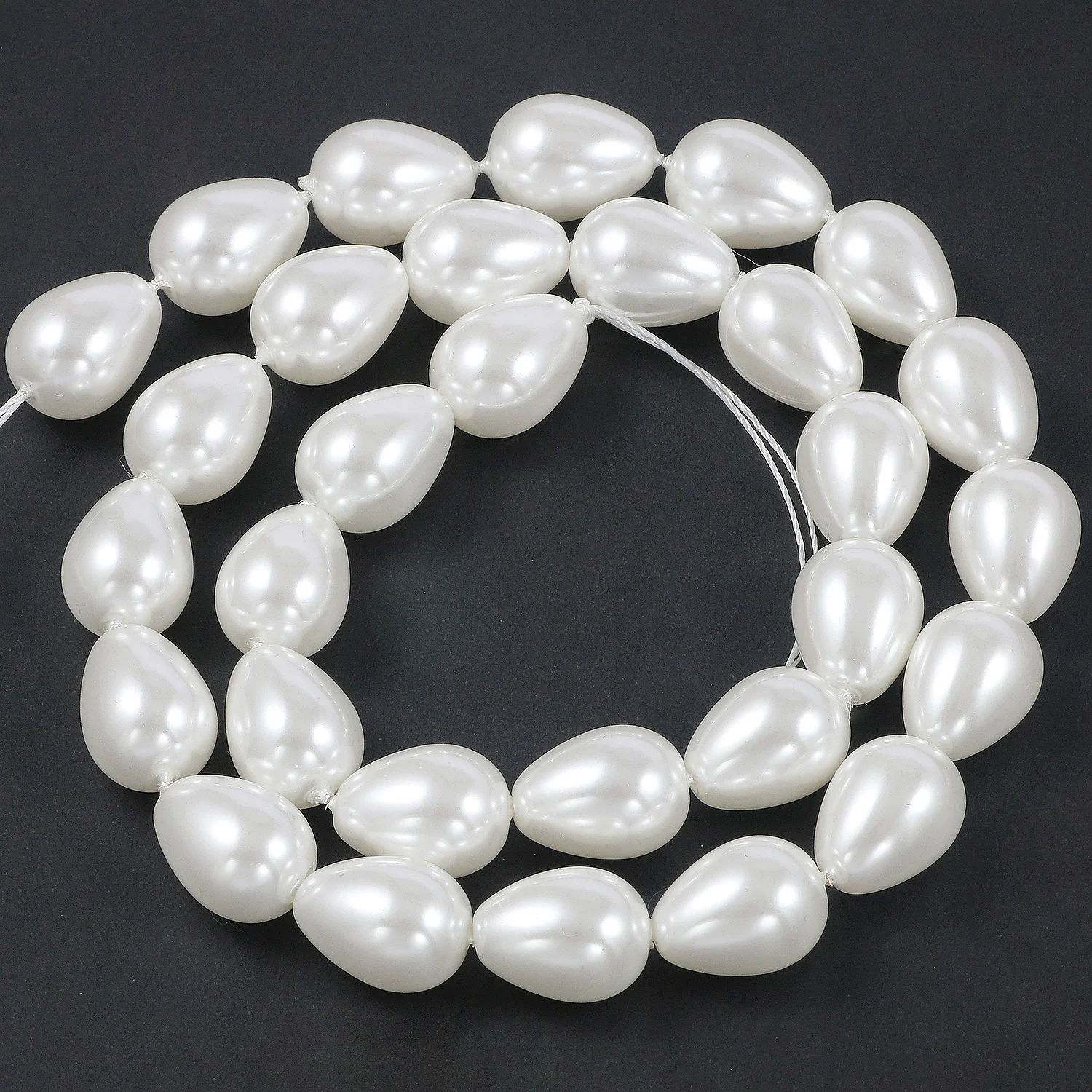 110pcs Beads 8mm Dark Grey Color Imitation Acrylic Loose Round Pearl Spacer 