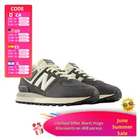 New Balance 574 Legacy : une chaussure de trail classique et polyvalente à tige basse avec amorti à semelle épaisse – unisexe, gris U574LGGG 1