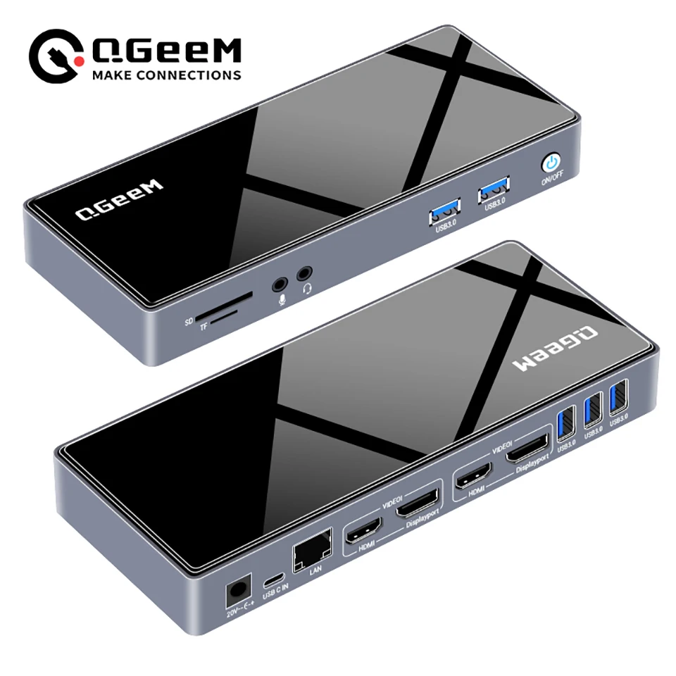 Qgeem Docking Station 15in1 Usb Hub 3.0 For Macbook Pro Xiaomi