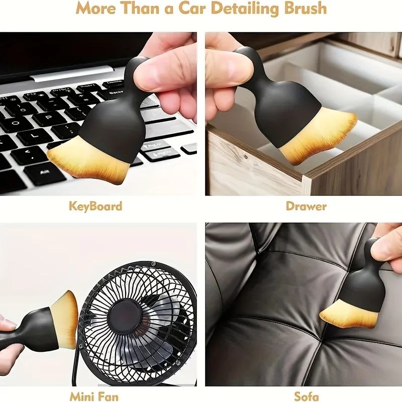 Air outlet cleaning brush car interior sweeping dust soft brush car washing tool keyboard gap dust removal brush