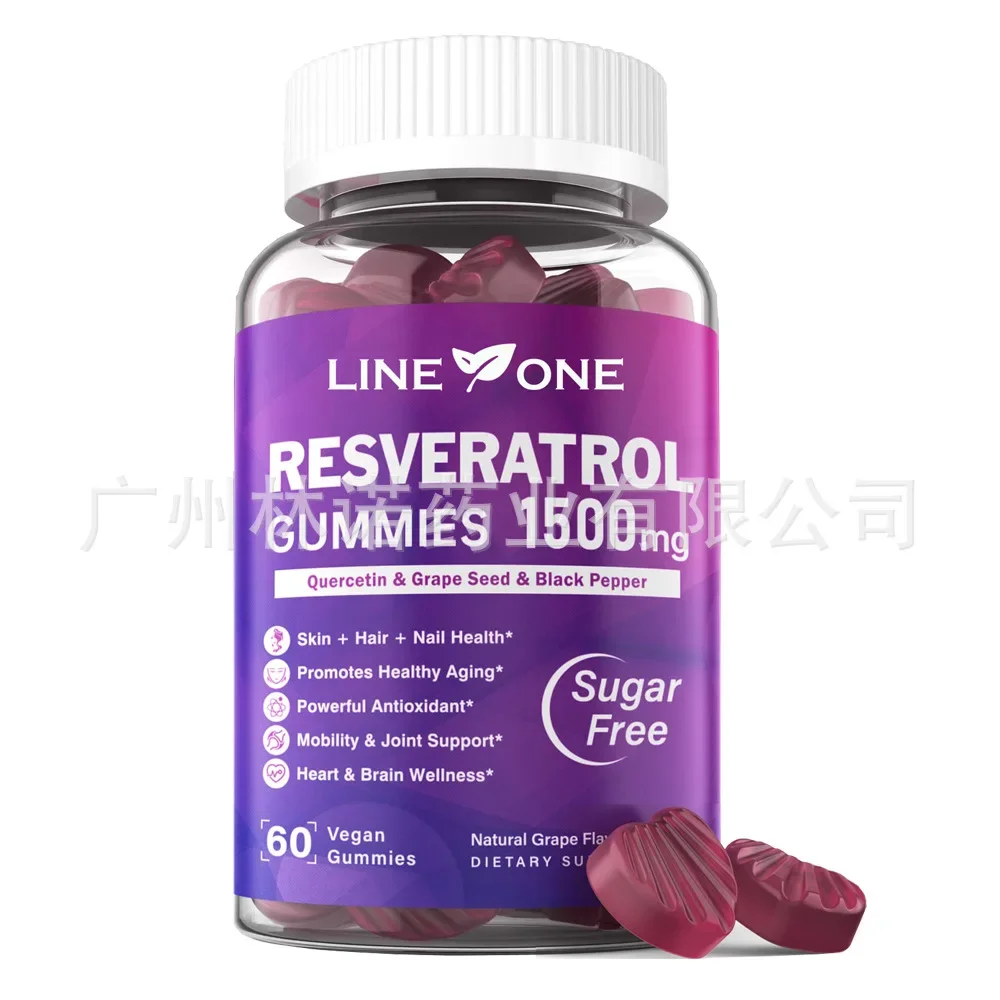 

Поддержка антиоксидантов и здоровых жевательных резинок Resveratrol, отличные преимущества для взрослых женщин и мужчин