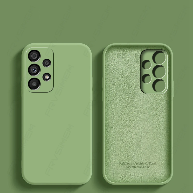 Luxus Original Flüssigsilikon Soft Cover für Samsung Galaxy A12 A22 A32 A22S A52 A72 A52S A33 A53 A73 5G M32 M12 M52 M_voghion.com