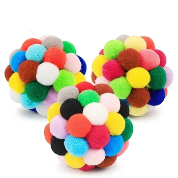 Plush Ball Toy Dog Stuff Squeak Toys Toys for Big Dogs Colorful Pets Accessories for Dogs Large Breeds Funny Gadgets Labrador 1