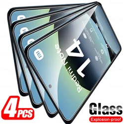 Premium Tempered Glass Screen Protector - 4 Pack Safety Armor Film for RedmiNote14 5G (4 Pieces)