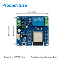 ESP32-C6 Wifi BT Development Board Module DC 5-60V Single Relay Module Onboard Type C Interface Switch Module - Image 2