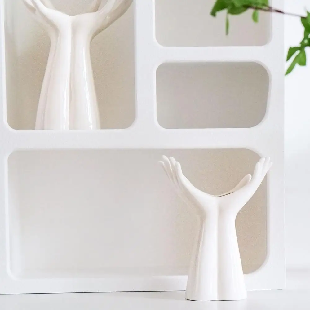 Hand Shaped Ceramic Vase - Front View