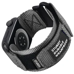 Nylon Woven Band for Smartwatch - Adjustable Fit, Stylish and Durable Design (Gray - Two)