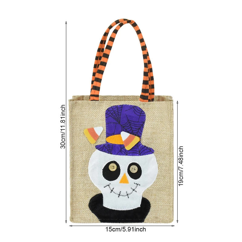 Bubble Gum Skull Halloween Personalized Tote Bag DIY Kits