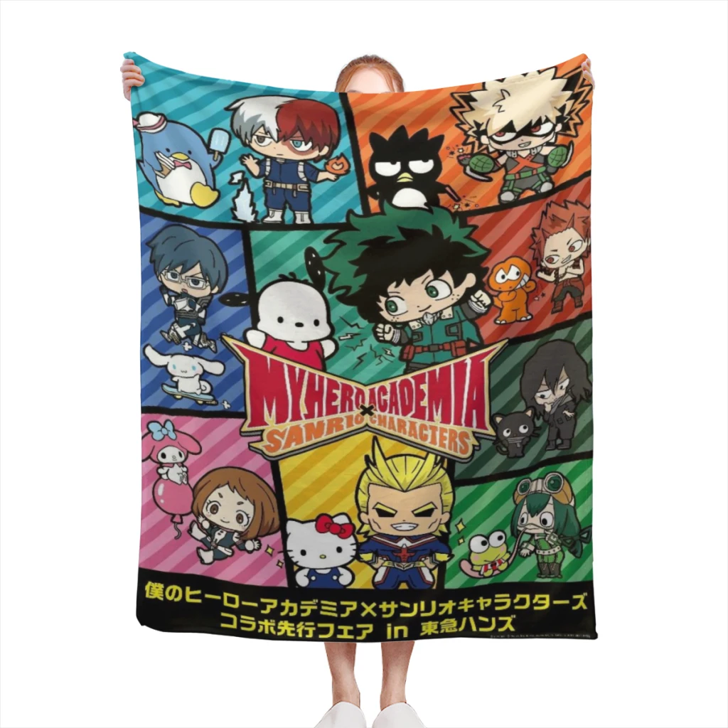 

Anime-My-Hero-Academia Comfortable Flanne Blanket Soft comforter sets throw for Couch Warm Flannel Blankets Bedroom Décor