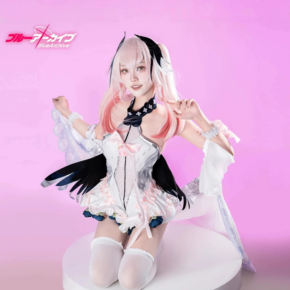 Blue Archive-Inspired Koharu Shimoe School Uniform Costume for Cosplay Events