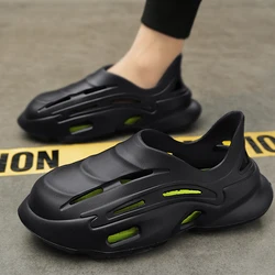 Mens Fashion Summer Sandals Ultra Soft EVA Clogs for Men Breathable Garden Shoes Wading Beach Shoes Comfortable Walking Shoes