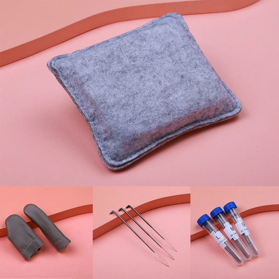 Description Picture 5 of itemKRABALL Wool Felt Doll Making Material Kit Plush Animal Felting Needles Set With Instruction Fiber DIY Handmade Craft Tool