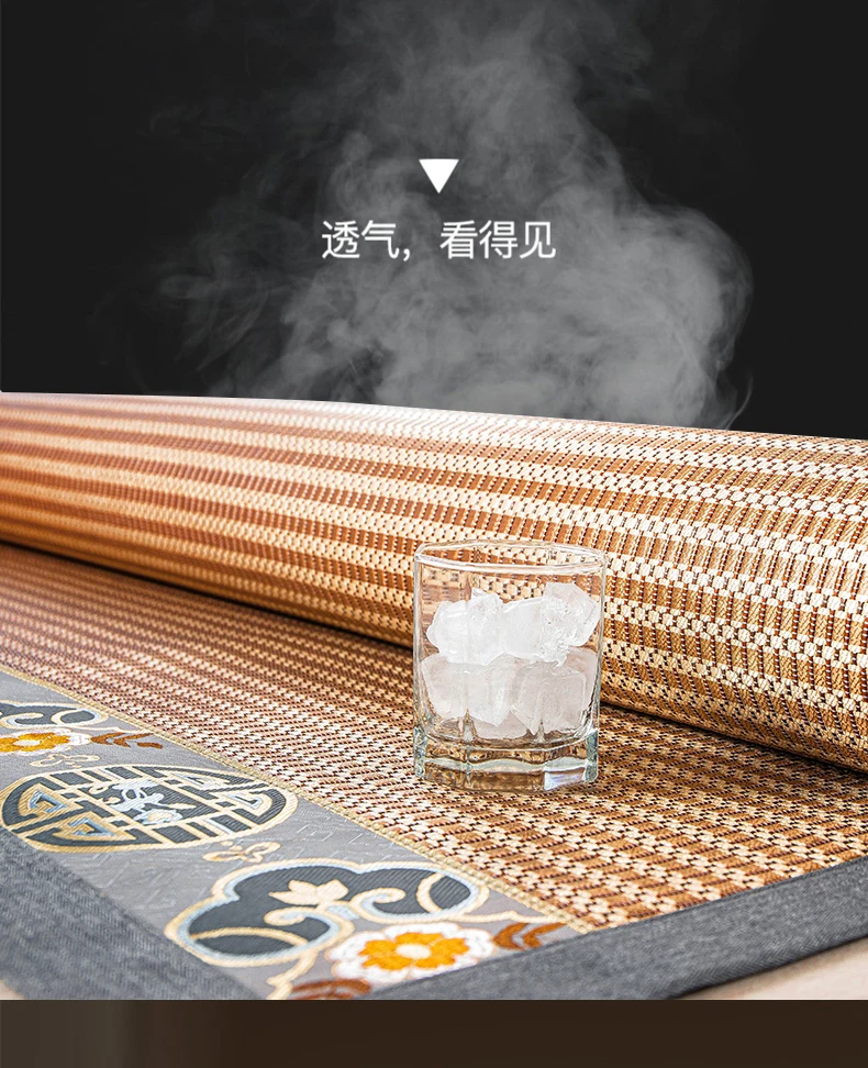 Description Picture 5 of itemSummer ice silk mat high-end household children's foldable straw mat student dormitory single double bed rattan mat