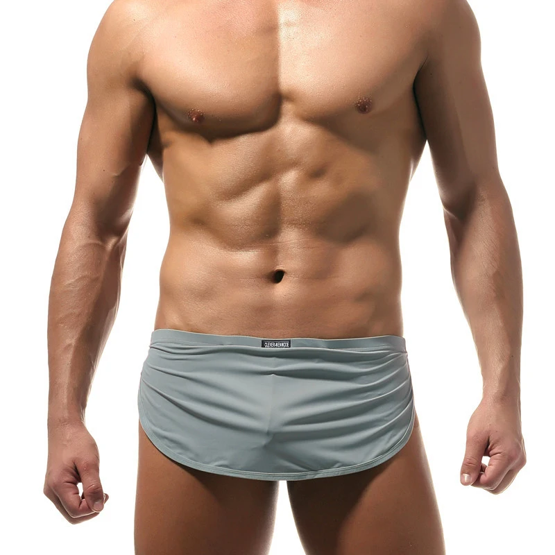 CLEVER-MENMODE Lounge Pajama Sleep Bottoms Men's Sexy Underwear Shorts Boxers Casual Home Side Split Loose Pajama Bottoms Boxers - 6