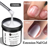 UR SUGAR 150g Quick Extension Gel  Pink Jelly Milky White Camouflage Finger French Hard Gel UV LED Gel Nail Art Design Manicure 1