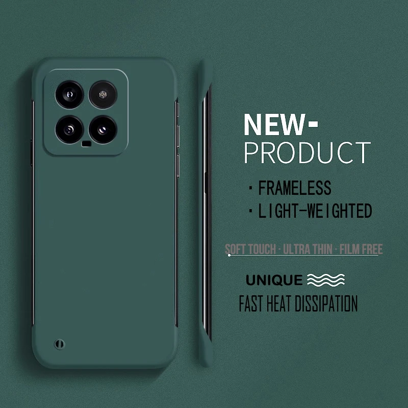 Solid Frameless Ultra Slim Matte Phone Case - Protective Bumper Shell Cover
