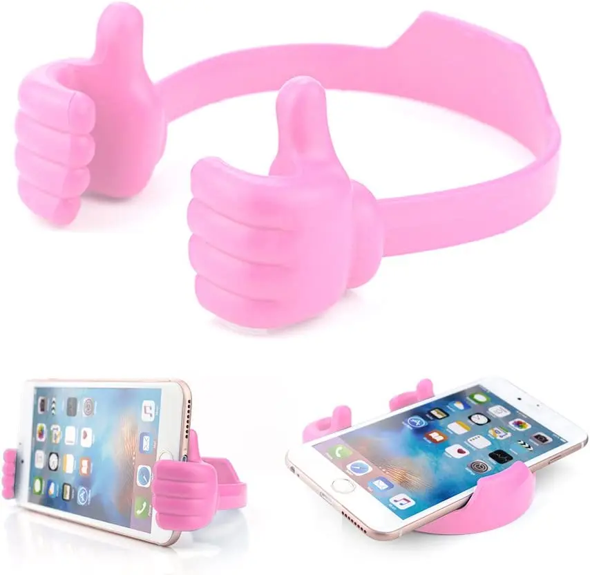 Universal Thumbs Up Phone Holder Lazy Mobile Phone Thumb Phone Stand Portable Tablet Stand For iPhone Huawei Phone iPad Bracket