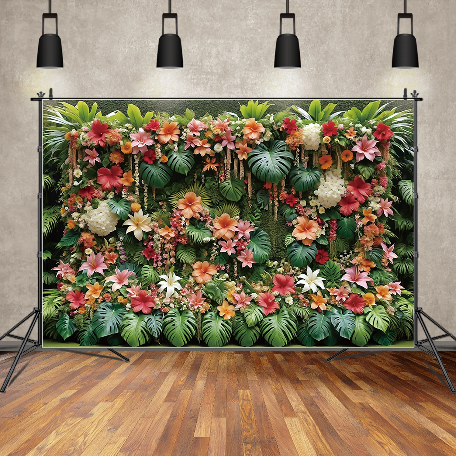 

Фотофоны MOON.QG Цветочная стена тропические листья праздничные детские зеленые травы Цветочная Гирлянда фотообои на заказ