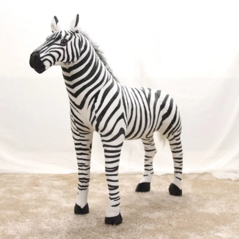 14/18/21’’ Plush Zebra Pillow for Sofa for Ch Table Decoration Cute Stuffed for Doll for Mood Appease Great Valentine’s