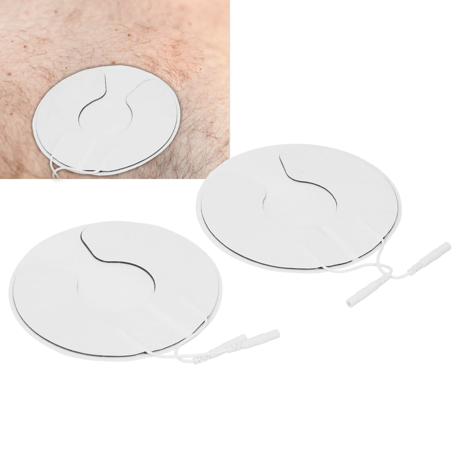 1Pair Breast Electrode Pads Patch Self Adhesive Sticker for Electric TENS Digital Therapy Machine Frequency Pulse Therapy Device electrode pads